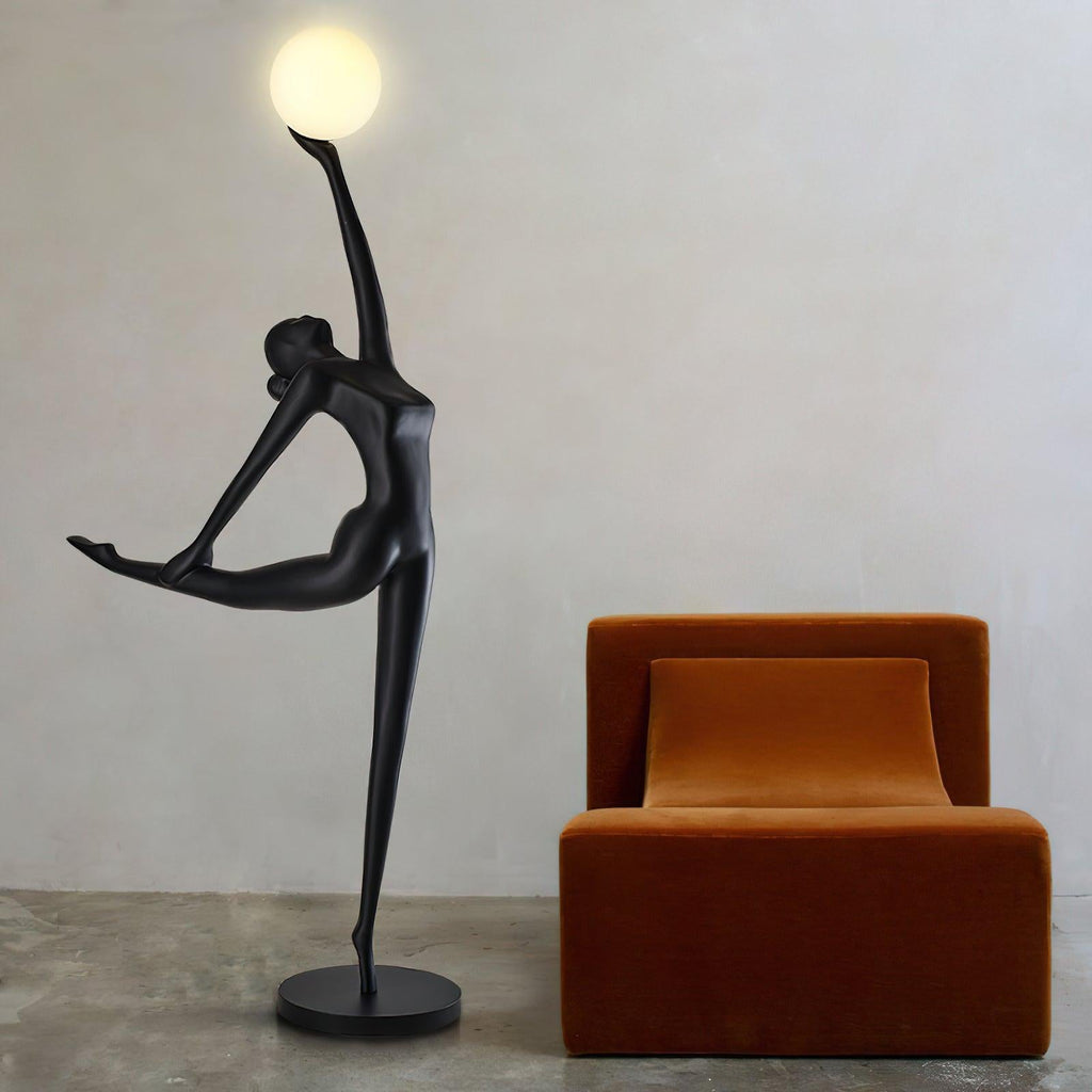 Rhythmic Gymnast Sculpture Floor Light, Floor Lamp, detail 13