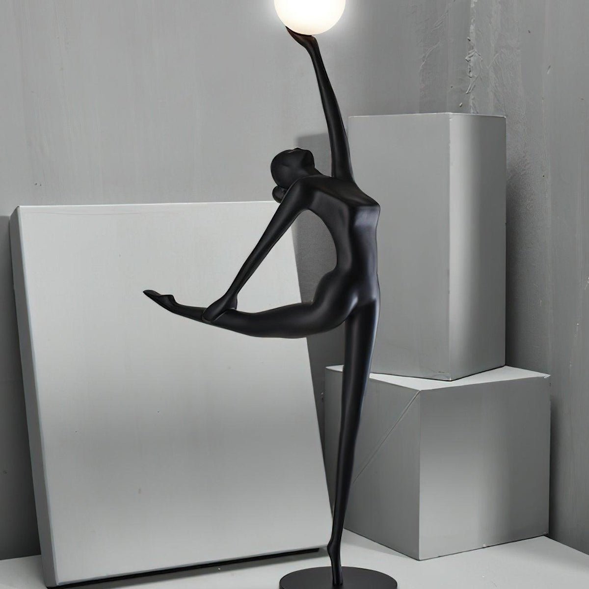 Rhythmic Gymnast Sculpture Floor Light, Floor Lamp, detail 7