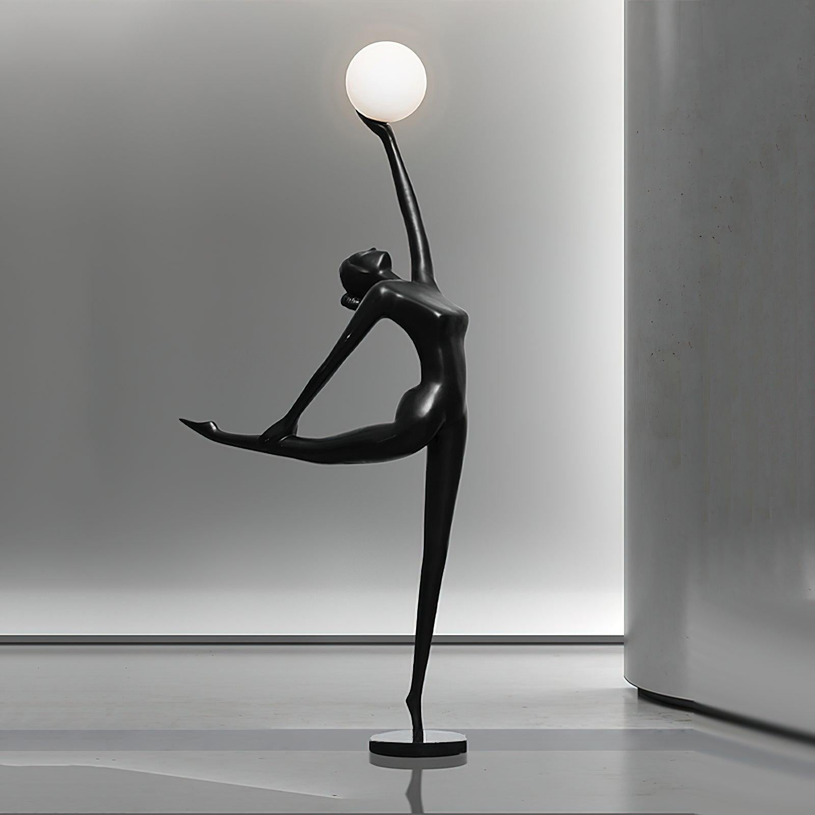 Rhythmic Gymnast Sculpture Floor Light, Floor Lamp, detail 12