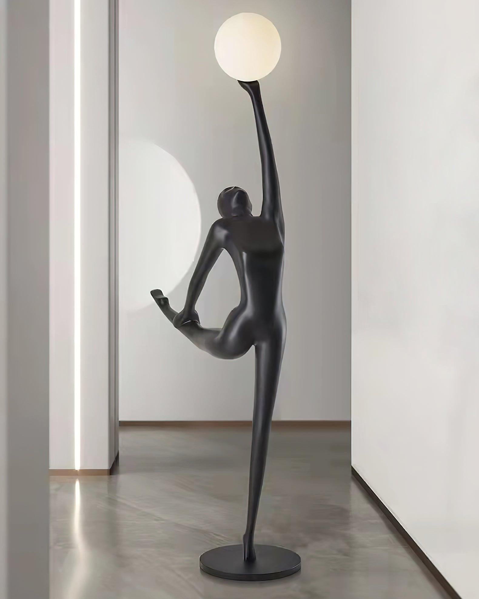 Rhythmic Gymnast Sculpture Floor Light, Floor Lamp, detail 26
