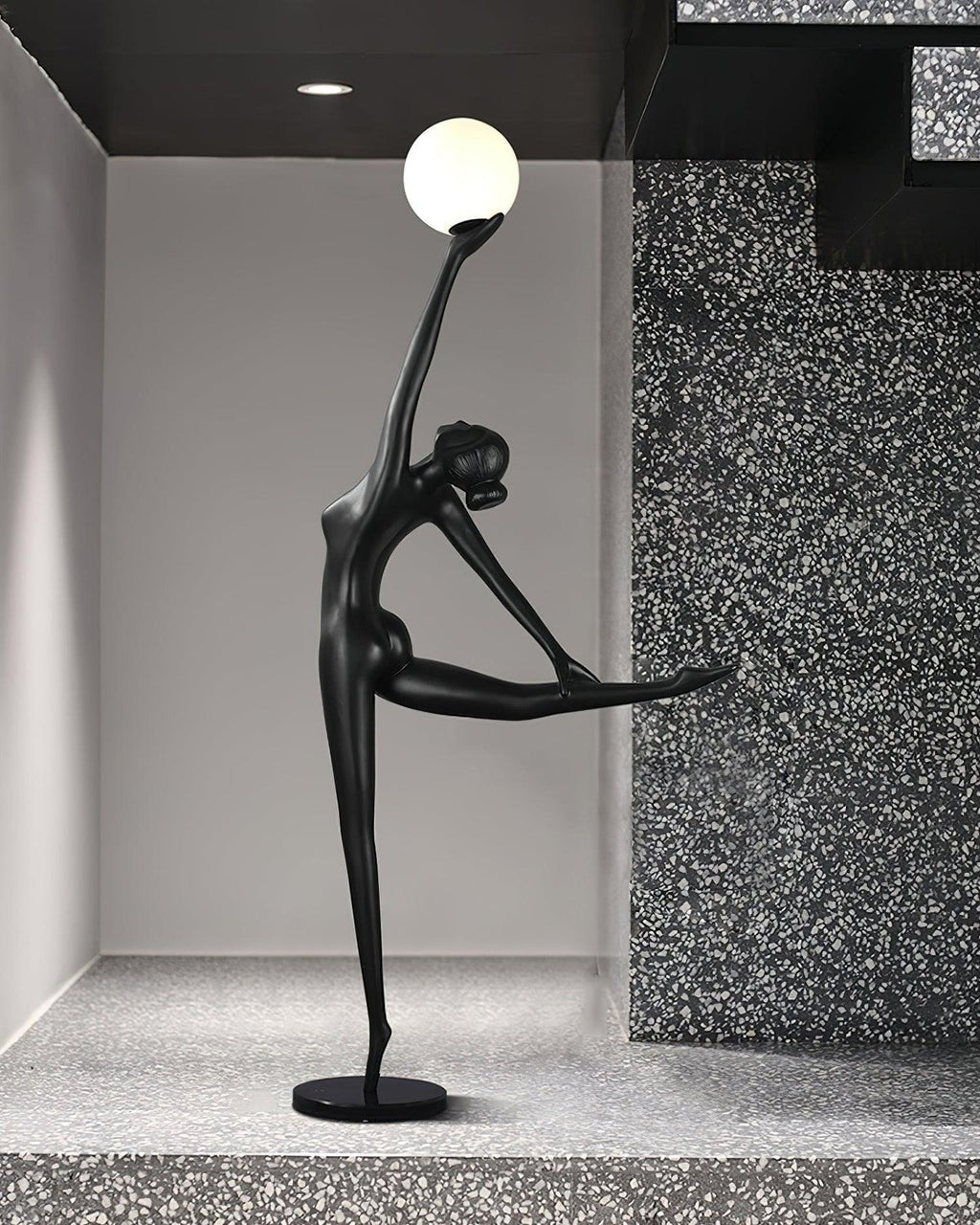 Rhythmic Gymnast Sculpture Floor Light, Floor Lamp, detail 8
