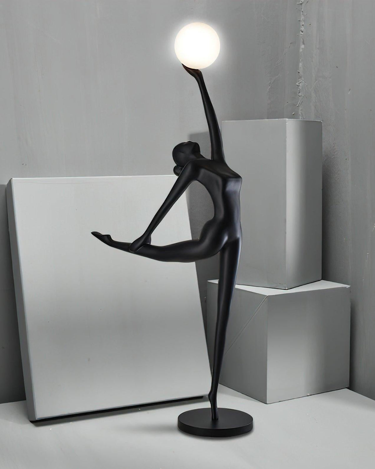 Rhythmic Gymnast Sculpture Floor Light, Floor Lamp, detail 14