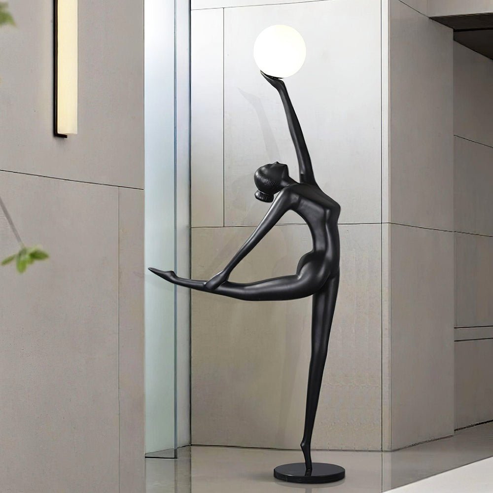 Rhythmic Gymnast Sculpture Floor Light, Floor Lamp, detail 5