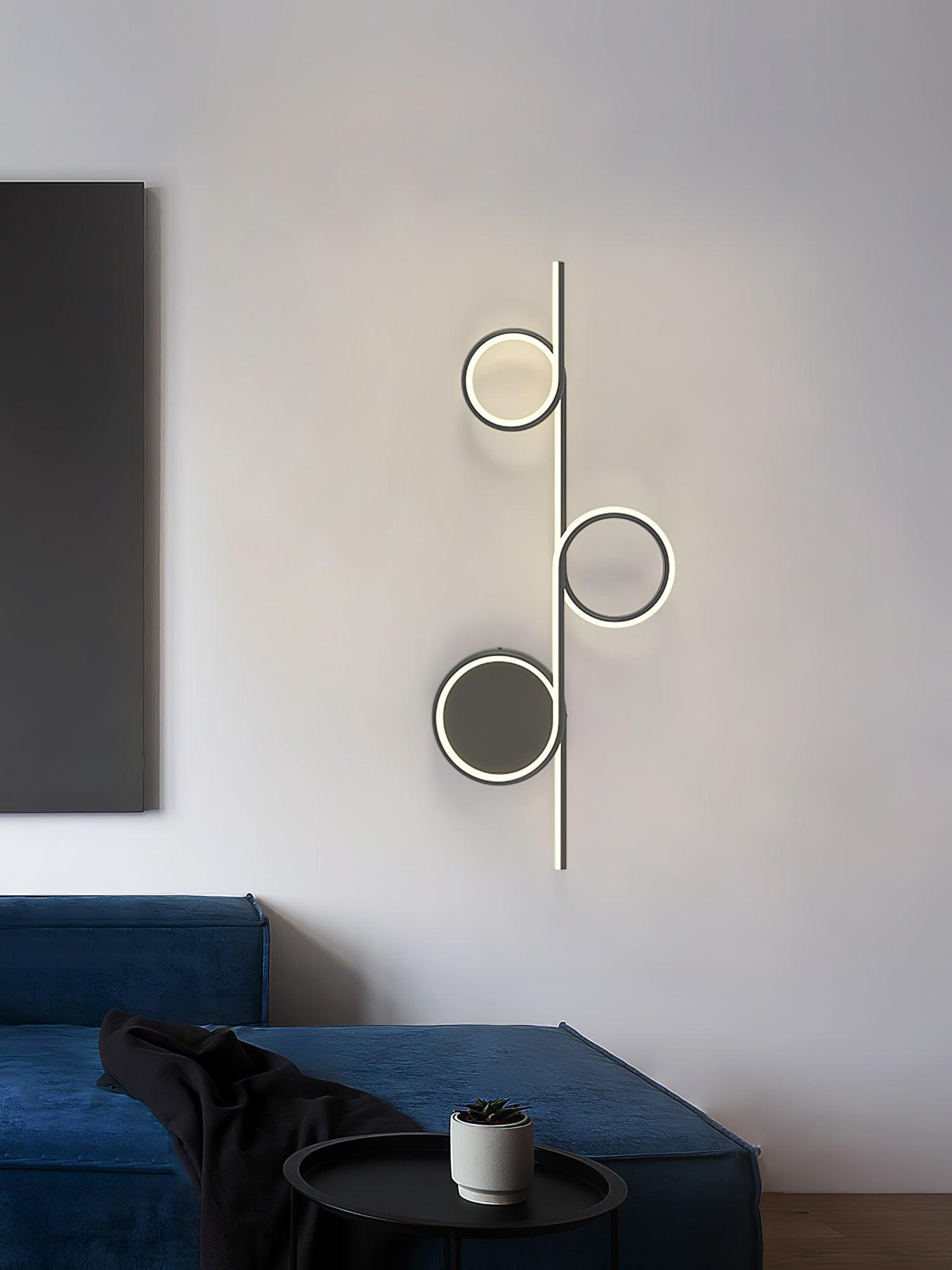 Rhythmic Line Wall Light, Hardwired Wall Sconce, detail 7
