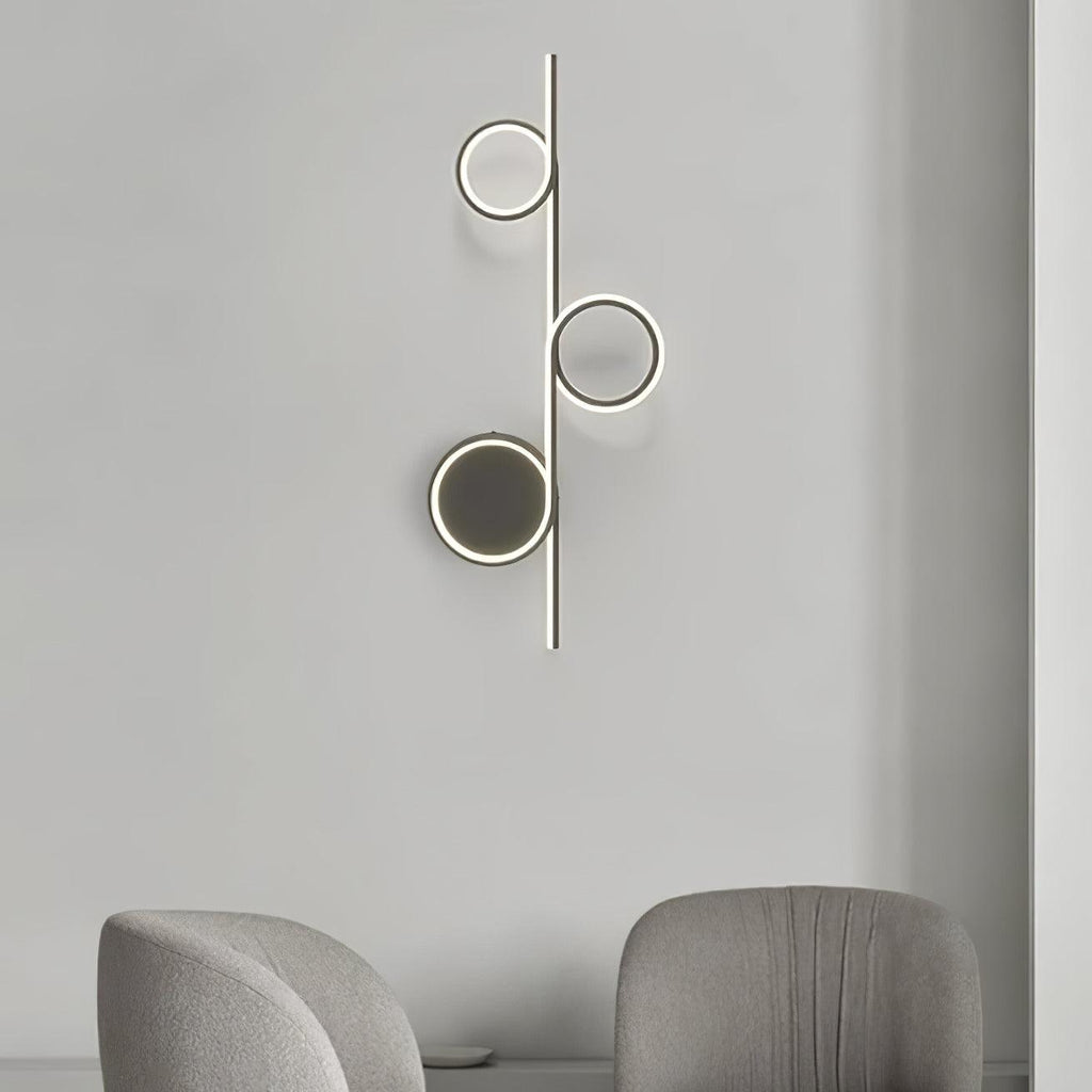 Rhythmic Line Wall Light, Hardwired Wall Sconce, detail 4