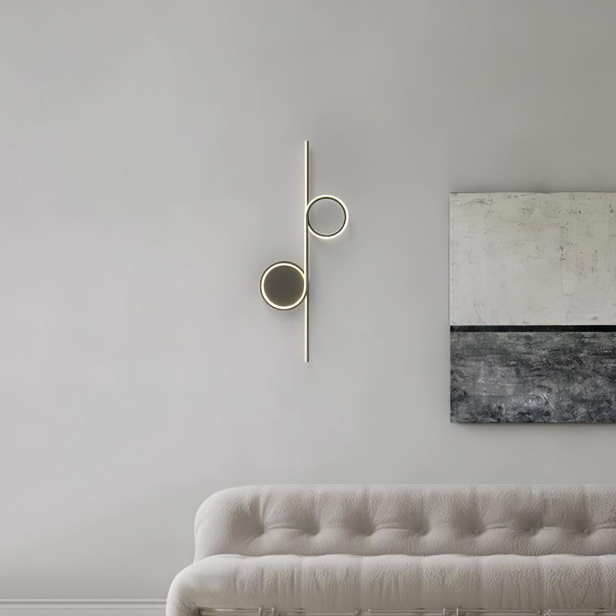 Rhythmic Line Wall Light, Hardwired Wall Sconce, detail 6