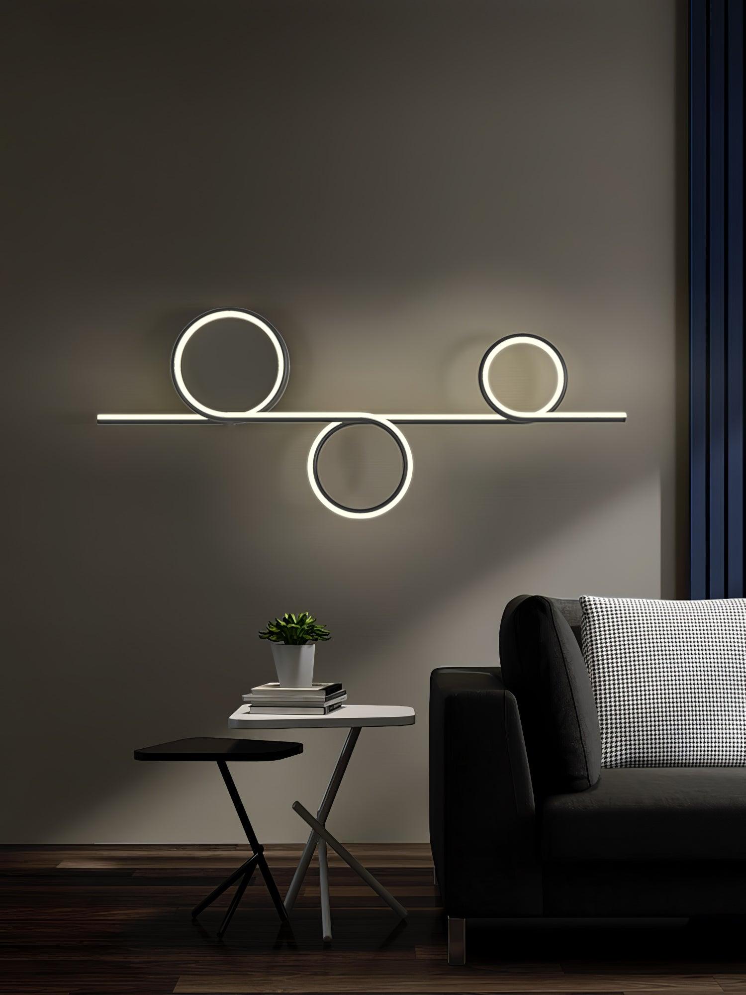 Rhythmic Line Wall Light, Hardwired Wall Sconce, detail 8
