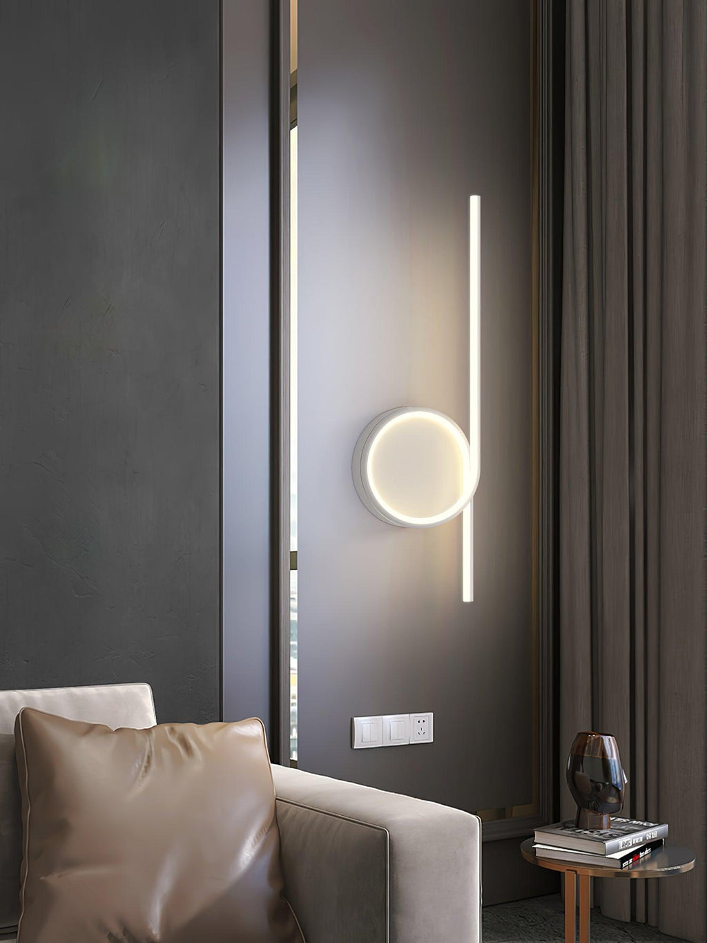 Rhythmic Line Wall Light, Hardwired Wall Sconce, detail 11
