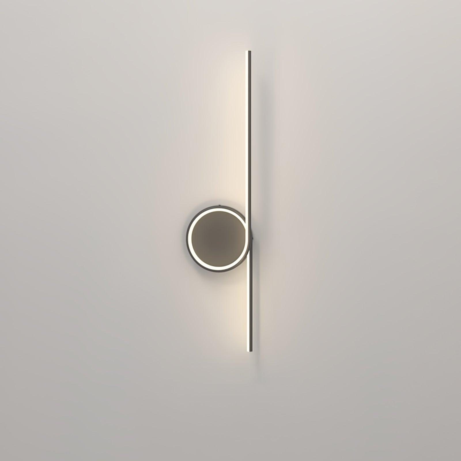 Rhythmic Line Wall Light, Hardwired Wall Sconce, Metal, 1 ring Size: Dia 60cm x H 18cm