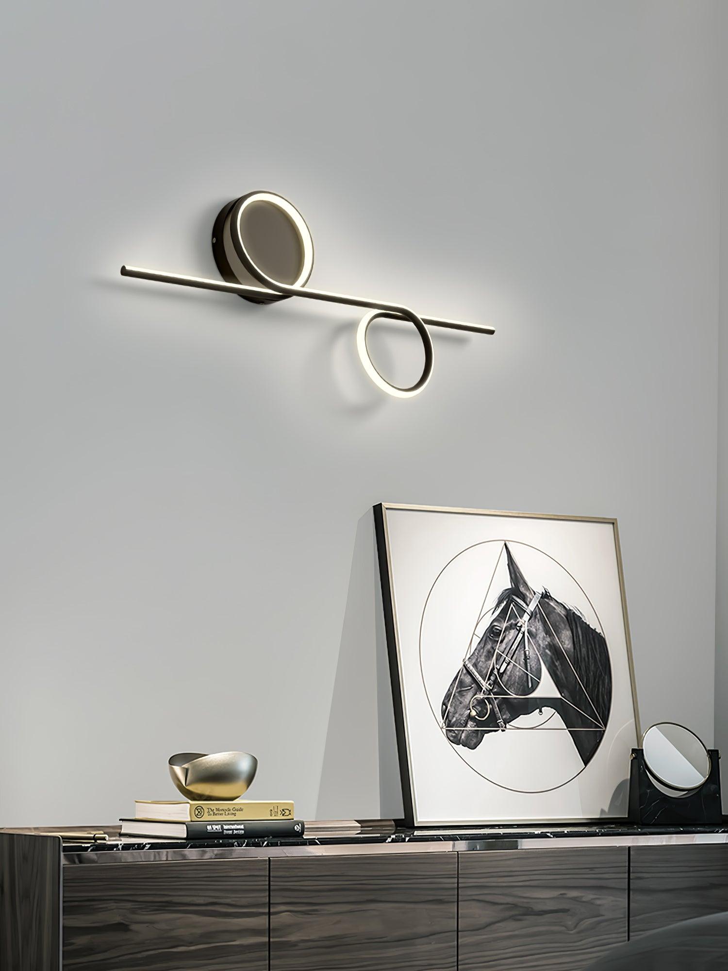 Rhythmic Line Wall Light, Hardwired Wall Sconce, detail 13