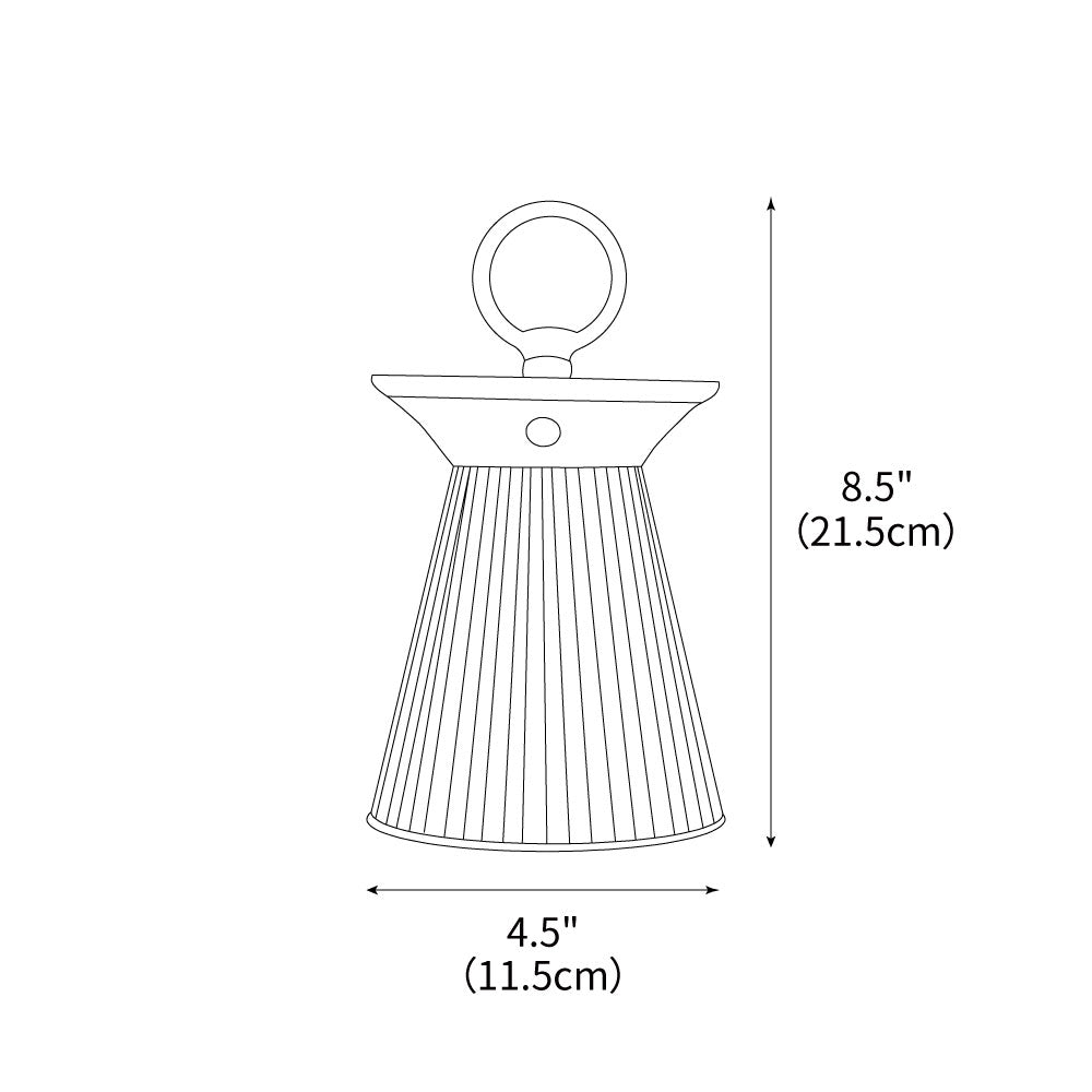 Ribbed Table Light 4.5", Bedside Table Lamp, detail 3