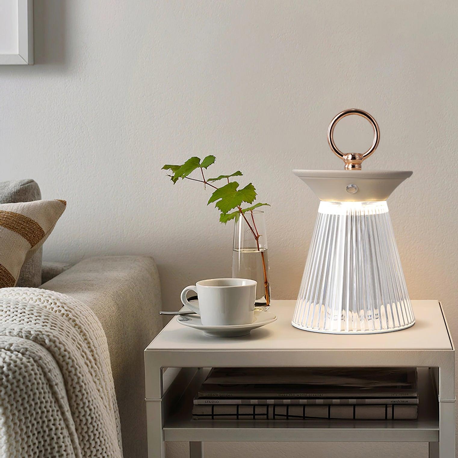 Ribbed Table Light 4.5", Bedside Table Lamp, detail 2