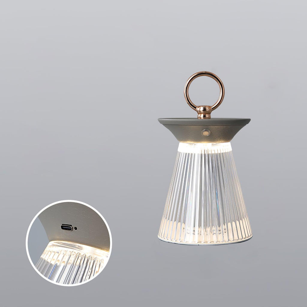 Ribbed Table Light 4.5", Bedside Table Lamp, detail 18