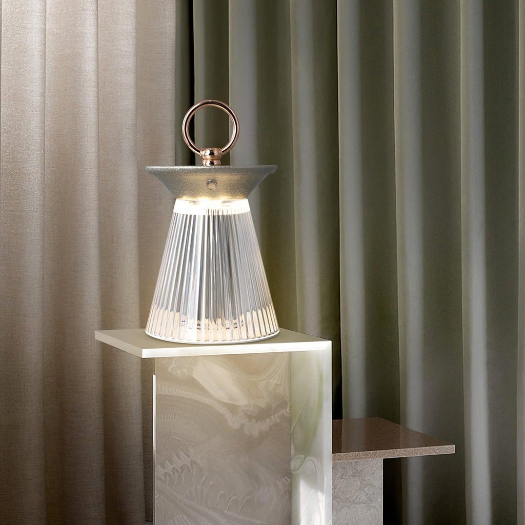 Ribbed Table Light 4.5", Bedside Table Lamp, detail 8