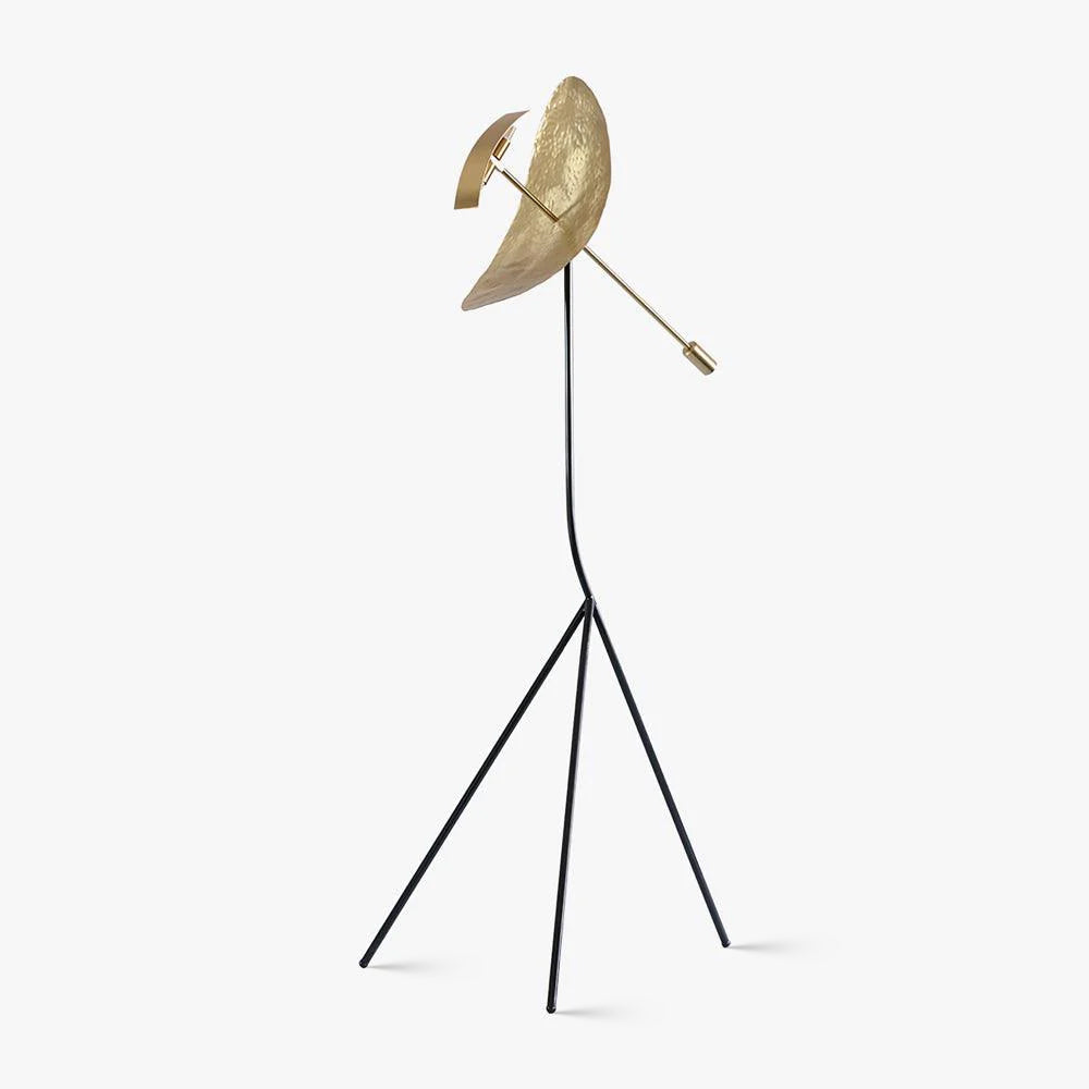 Ribot Floor Lamp floor lamp in brass, metal, iron, stainless steel, steel | Tianguang Select