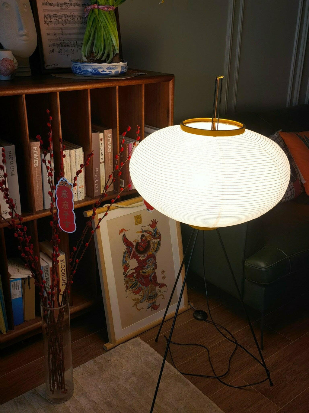 Rice Paper Floor Light, Floor Lamp, detail 11