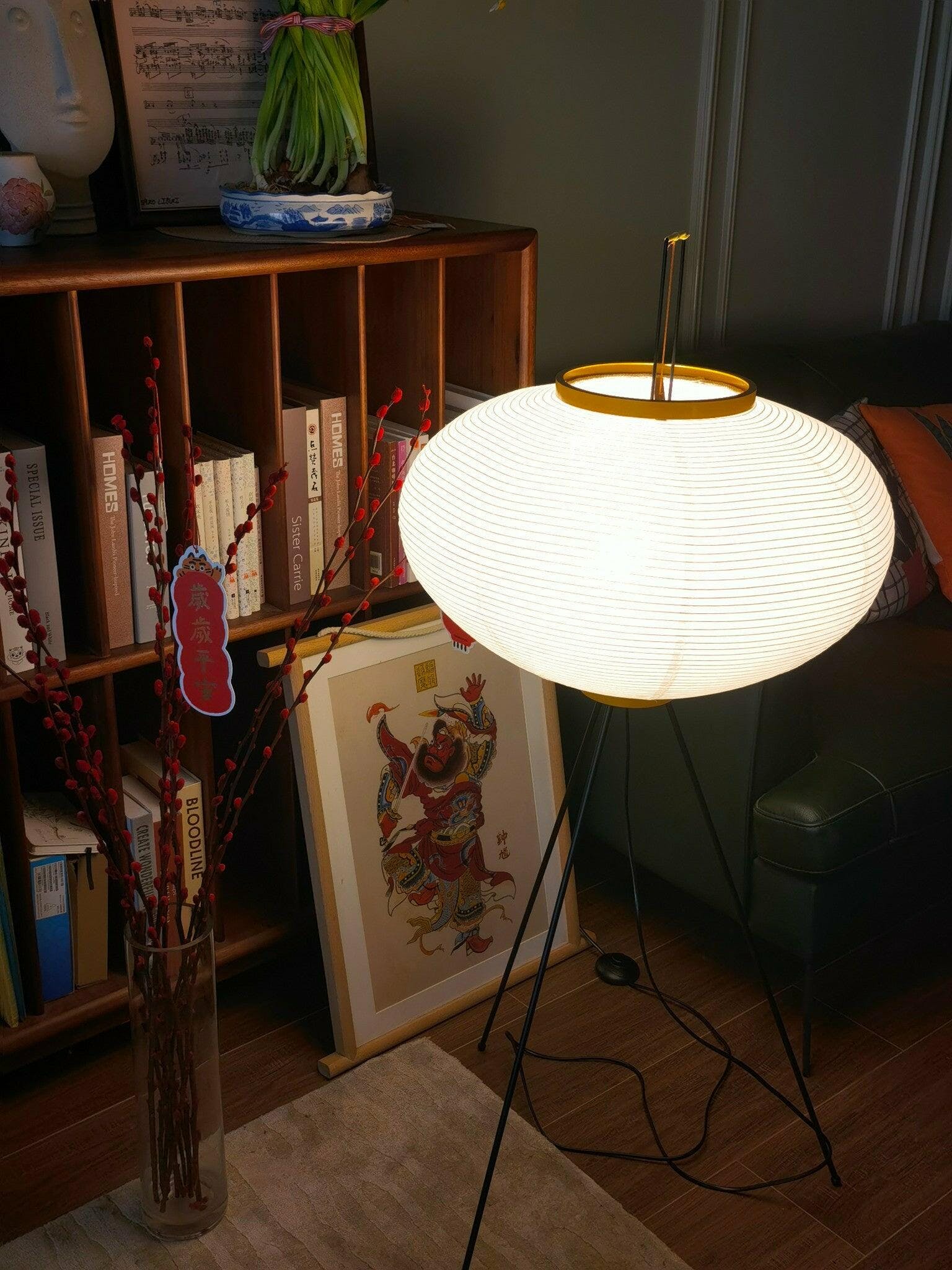 Rice Paper Floor Light, Floor Lamp, detail 11
