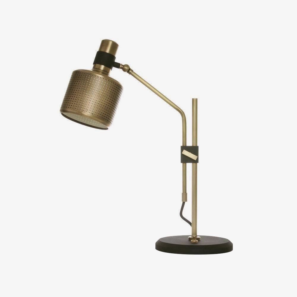 Riddle Table Light, Bedside Table Lamp, Metal, ∅ 13.8″ x H 18.5″