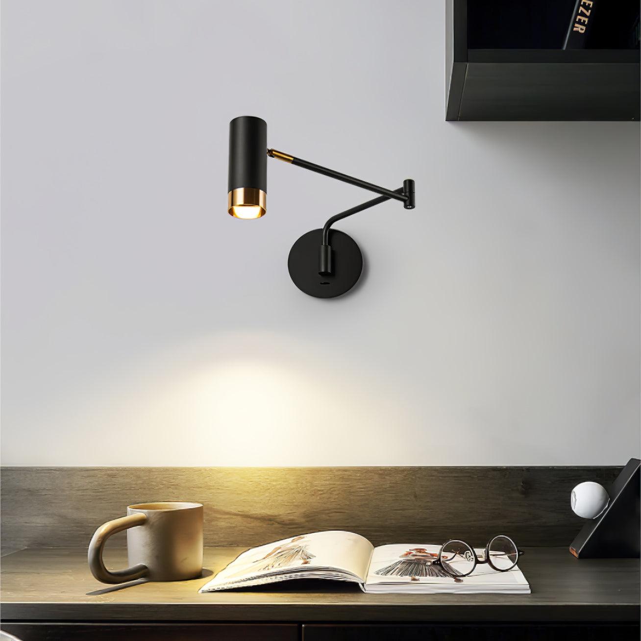 Ridge Arm Wall Light, Bedroom Wall Sconce, detail 3