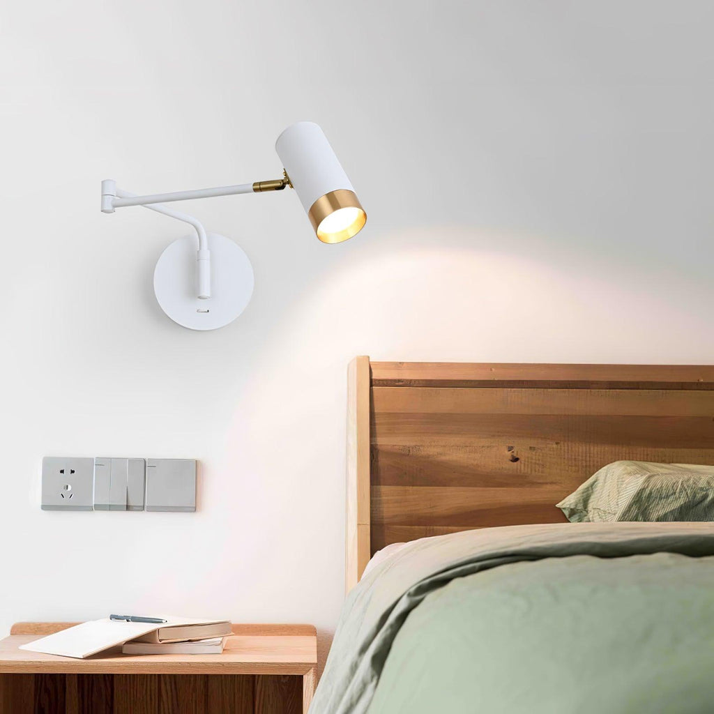 Ridge Arm Wall Light, Bedroom Wall Sconce, detail 5