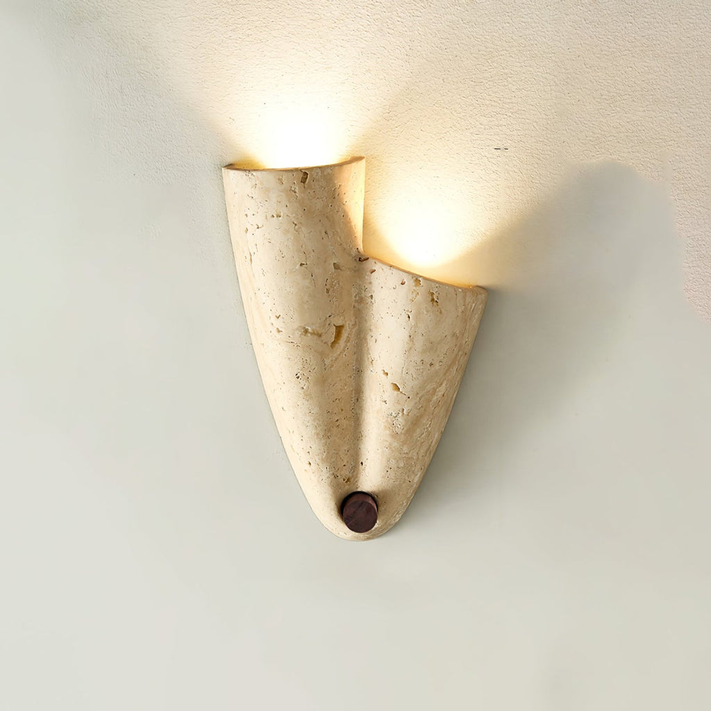 Velo Draped Stone Wall Light, Hardwired Wall Sconce, detail 14