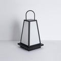 Acrylic Roam Lantern Garden Lamp, Bedside Table Lamp, Stainless Steel, ∅ 9.8″ x H 19.7″