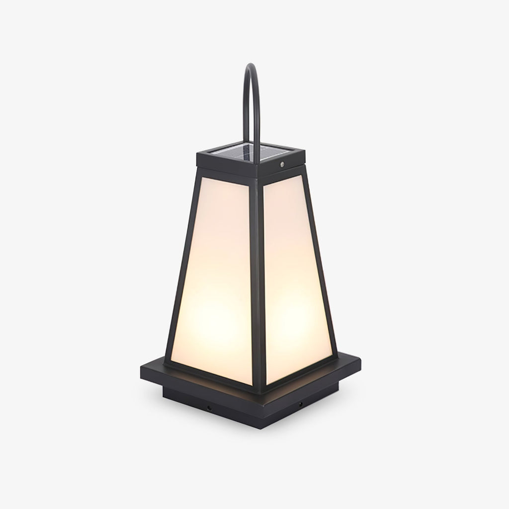 Roam Lantern Solar Exterior Lamp Exterior Lamp, Outdoor Wall Light, Stainless Steel, Φ 9.8 x H 19.7