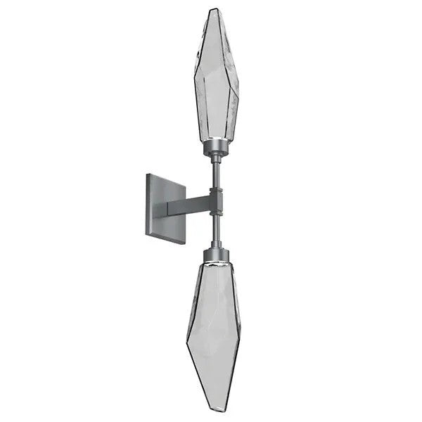 Rocast Crystal Double Wall Light, Bedroom Wall Sconce, detail 10