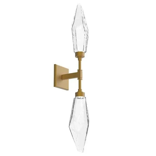 Rocast Crystal Double Wall Light, Bedroom Wall Sconce, detail 5
