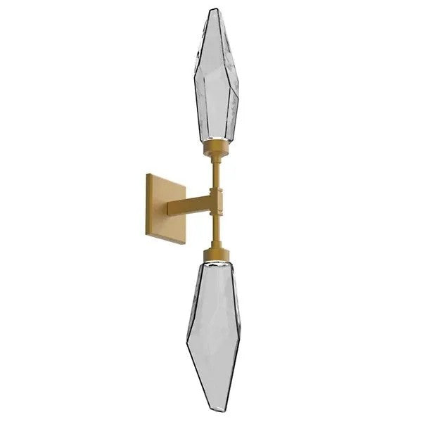 Rocast Crystal Double Wall Light, Bedroom Wall Sconce, detail 8