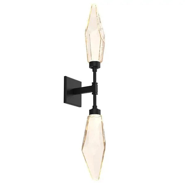 Rocast Crystal Double Wall Light, Bedroom Wall Sconce, detail 3
