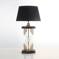 Rock And Rule Table Light, Bedside Table Lamp, Metal, ∅ 15.7″ x H 31.4″