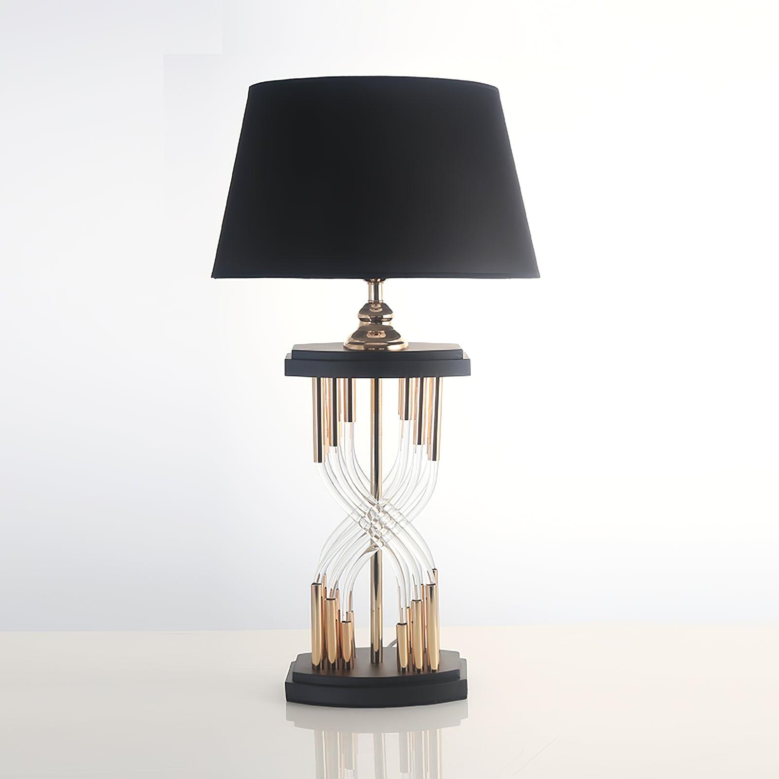 Rock And Rule Table Light, Bedside Table Lamp, Metal, ∅ 15.7″ x H 31.4″
