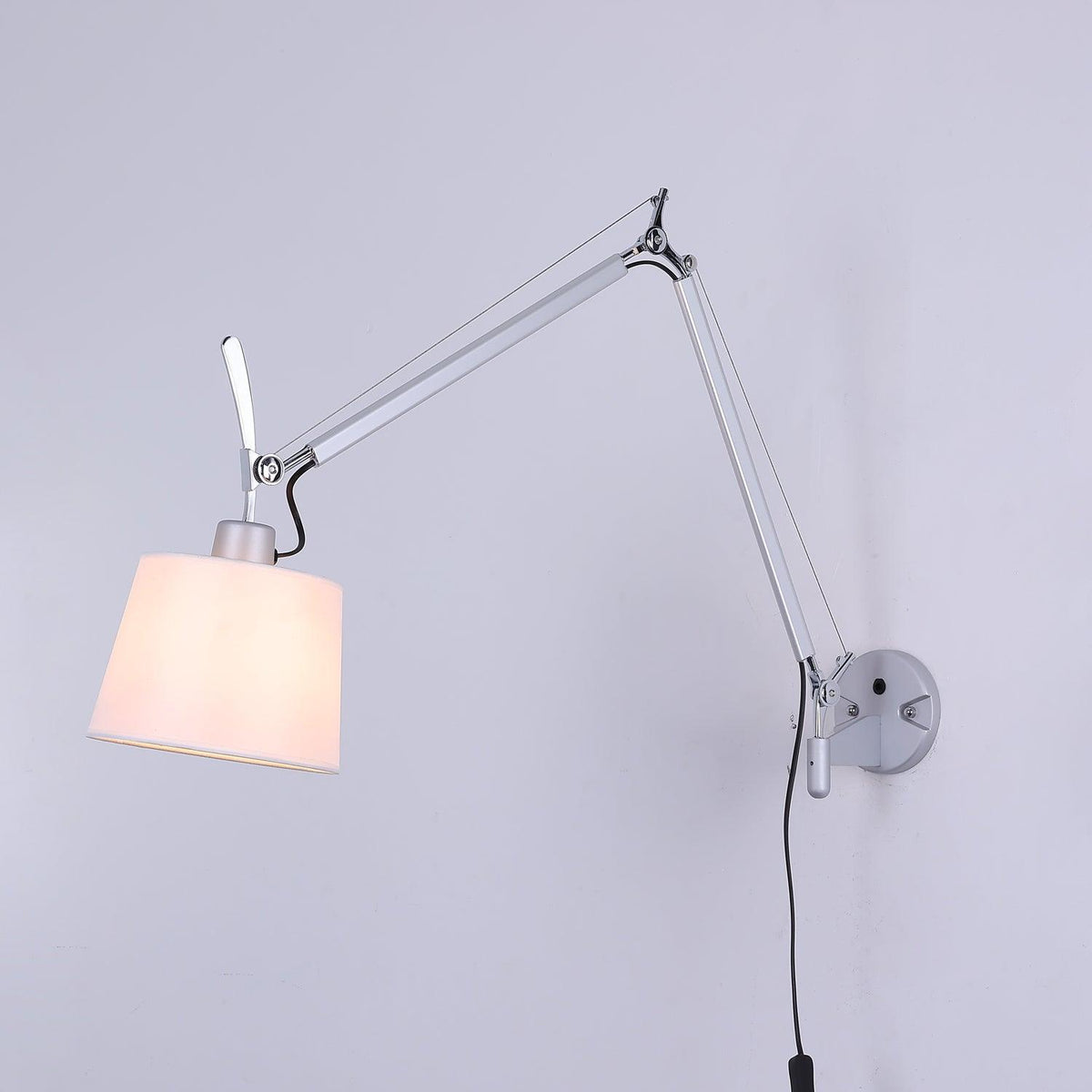 Rocker Contemporary Design Wall Light - ∅ 7.9″ x H 9.4″ Metal, Hardwired Wall Sconce, detail 17
