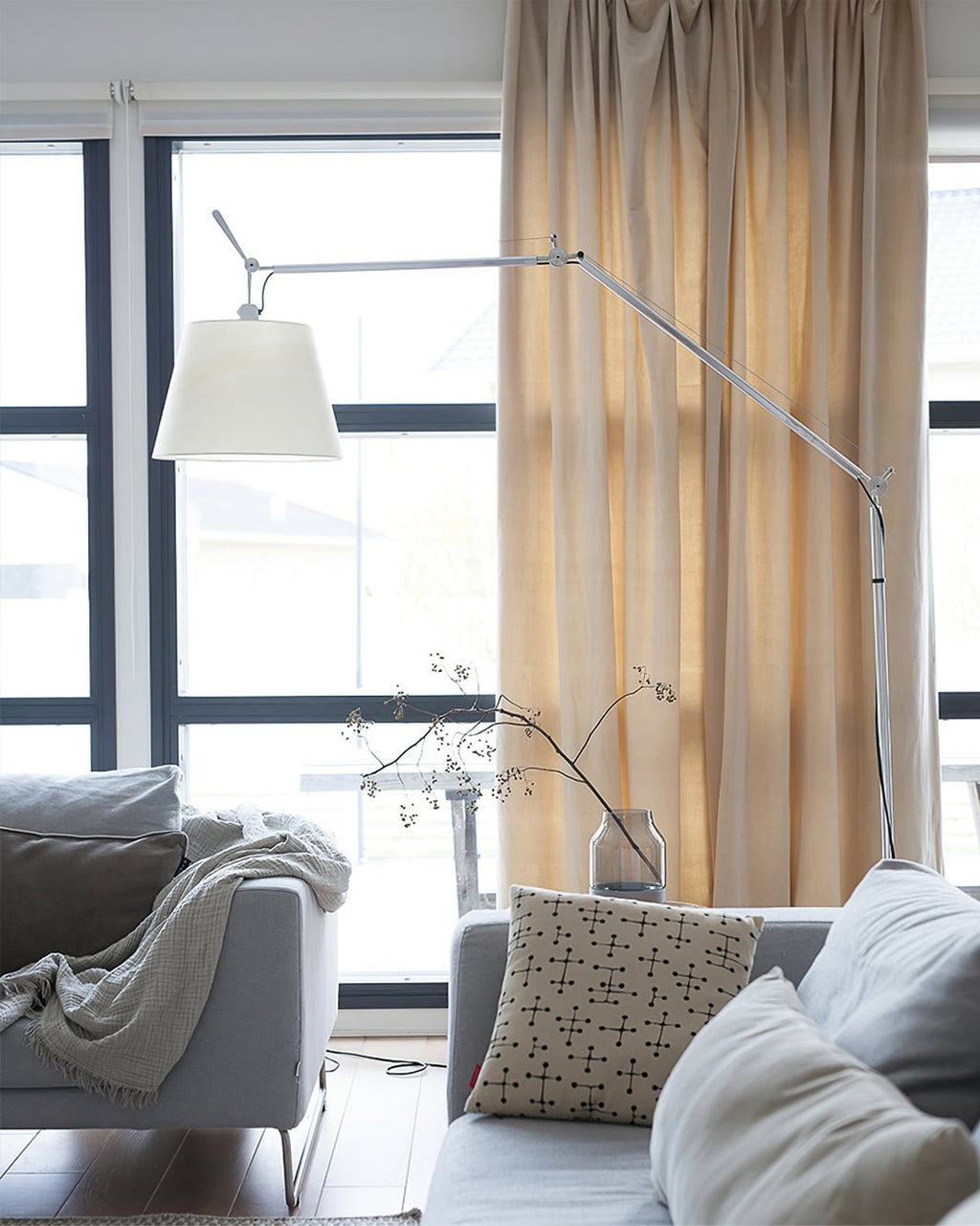 Rocker Contemporary Standing Floor Light, Floor Lamp, detail 14