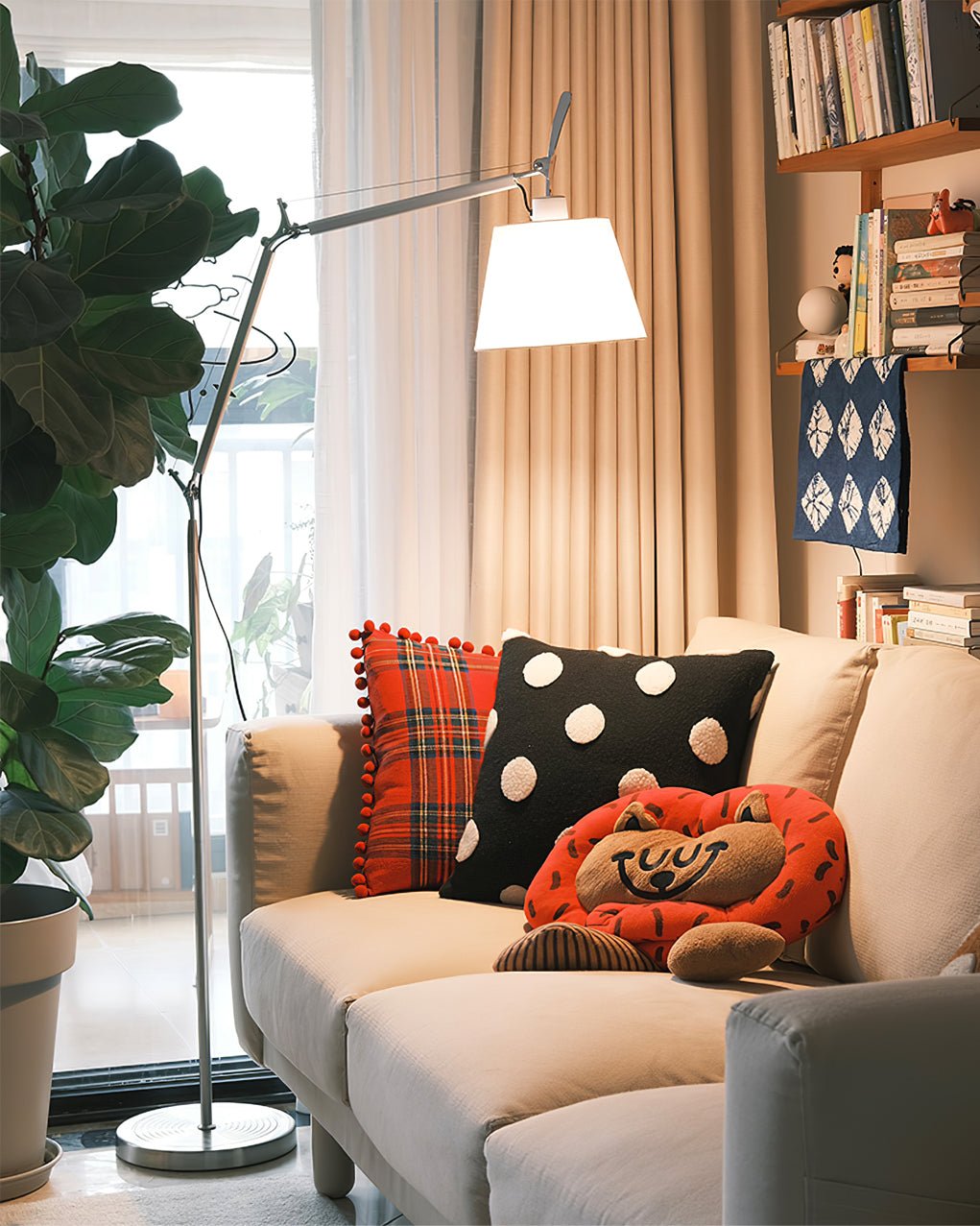 Rocker Contemporary Standing Floor Light, Floor Lamp, detail 16
