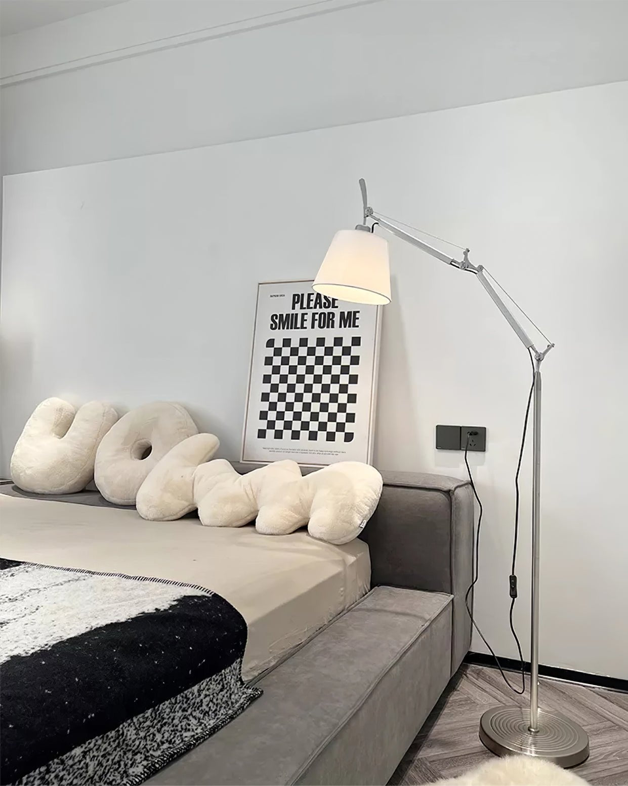 Rocker Contemporary Standing Floor Light, Floor Lamp, detail 18