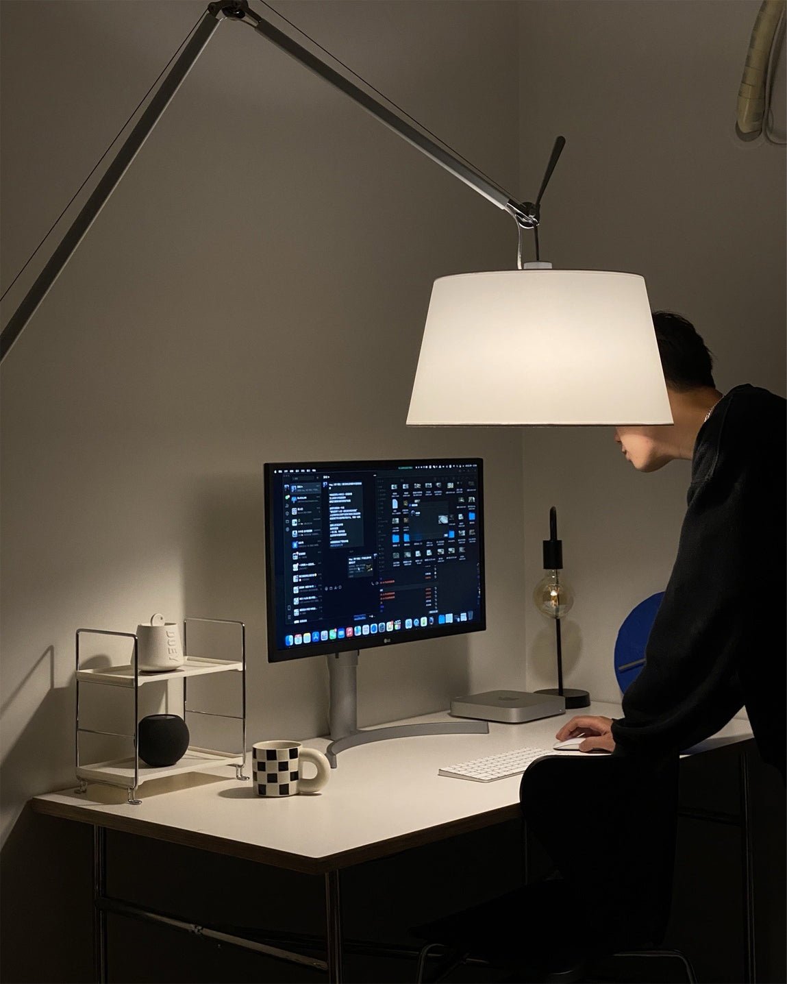 Rocker Contemporary Standing Floor Light, Floor Lamp, detail 19