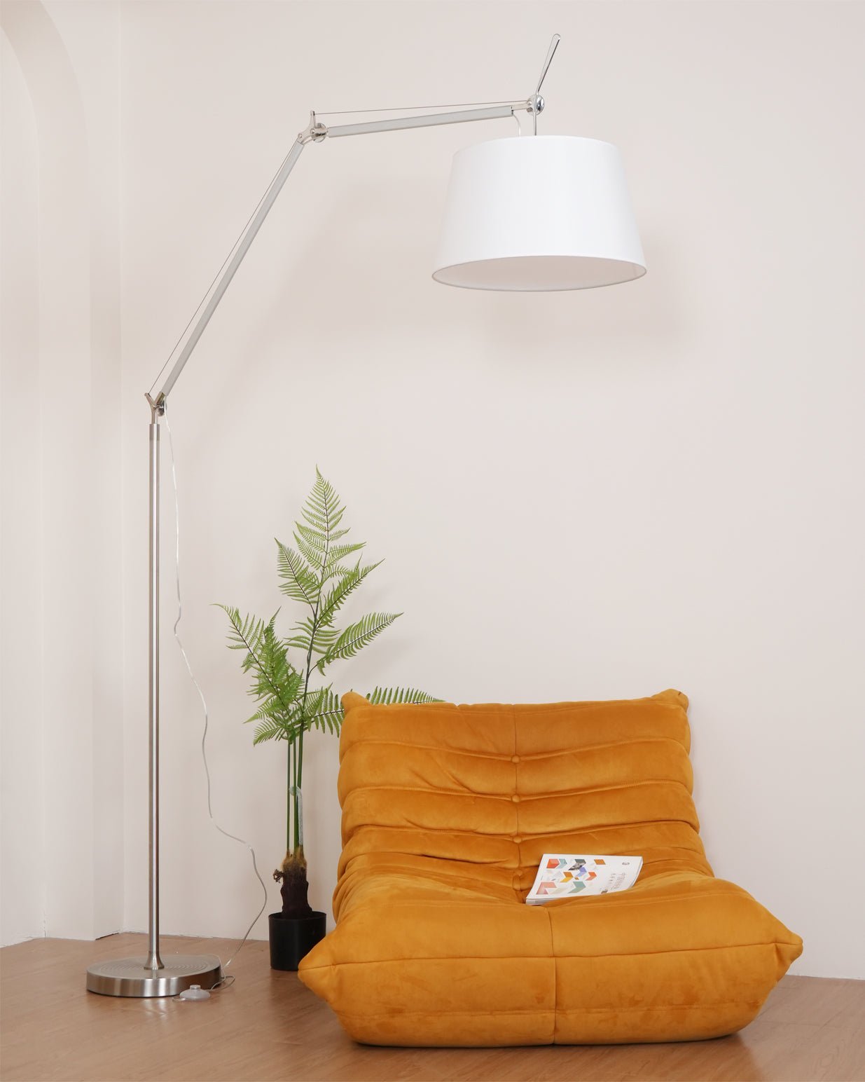 Rocker Contemporary Standing Floor Light, Floor Lamp, detail 3