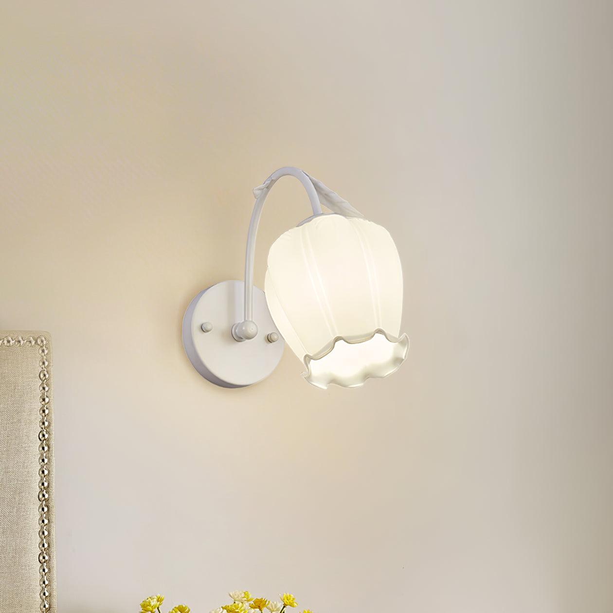 Rococo Wall Light, Hardwired Wall Sconce, detail 4