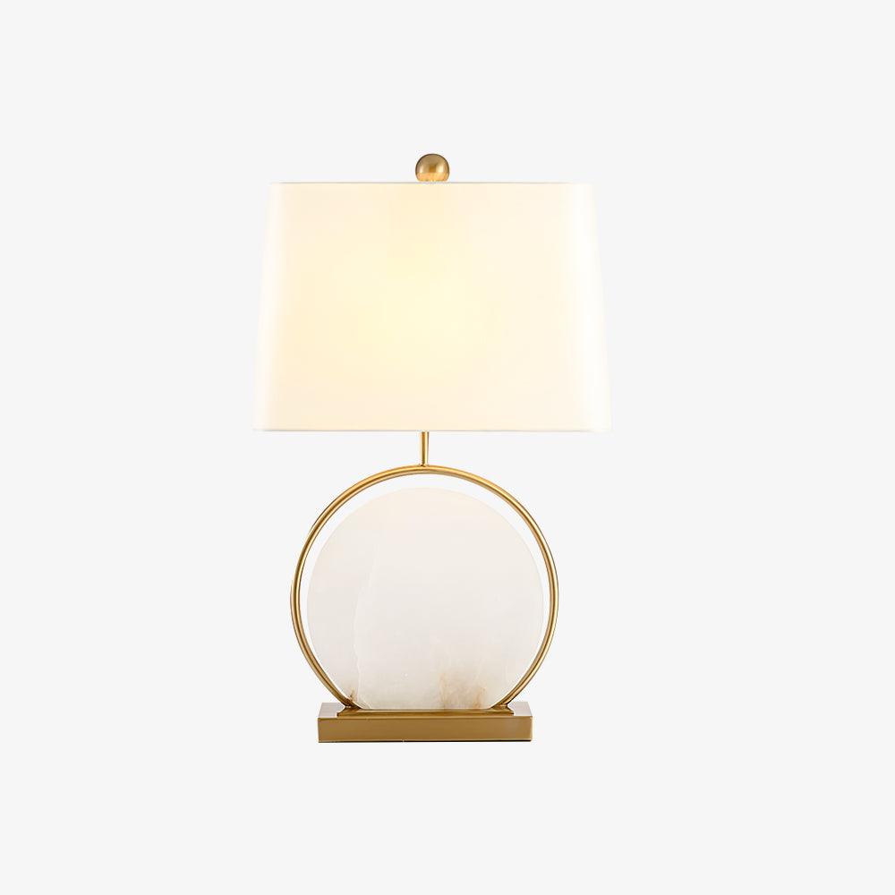 Roma White Marble Table Light, Bedside Table Lamp, detail 5