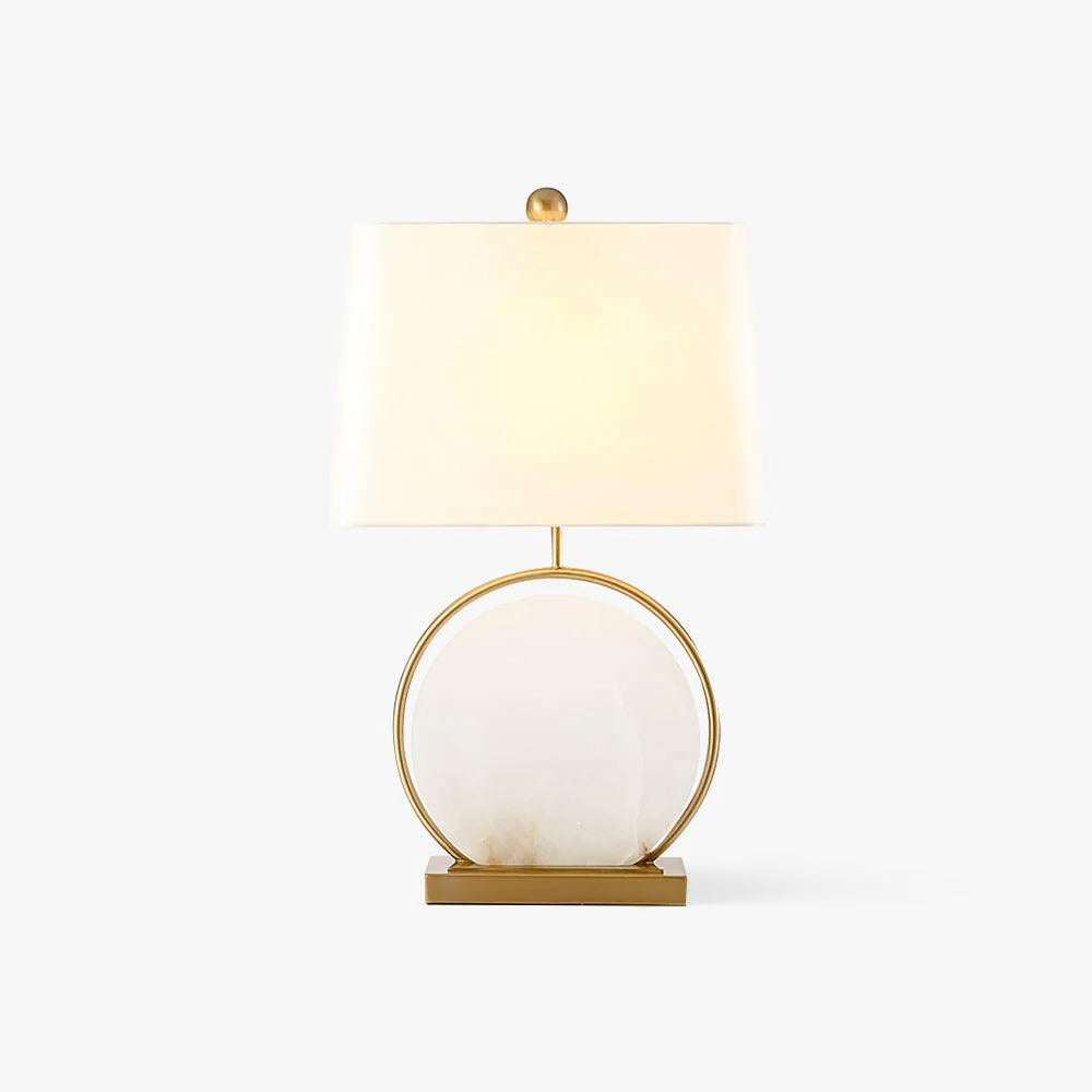 Roma White Marble Table Light, Bedside Table Lamp, detail 2