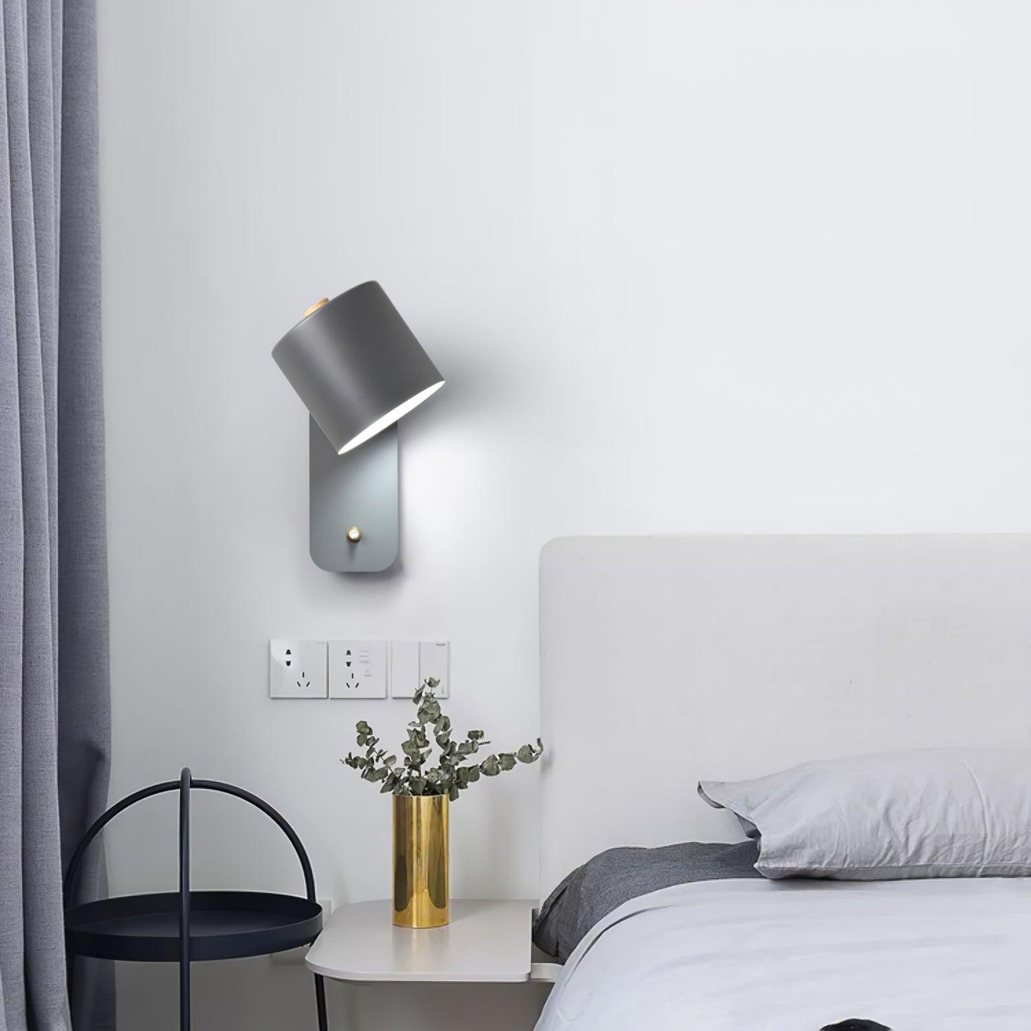 Rotatable Cylinder Wall Light, Hardwired Wall Sconce, detail 6