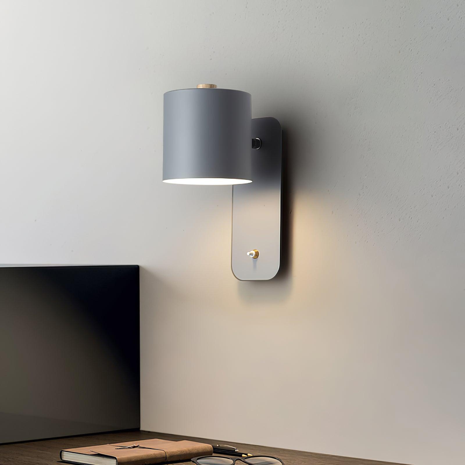 Rotatable Cylinder Wall Light, Hardwired Wall Sconce, detail 3