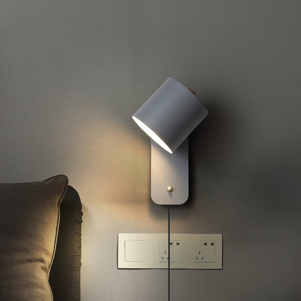 Rotatable Cylinder Plug-In Wall Light, Plug-In Wall Sconce, detail 10