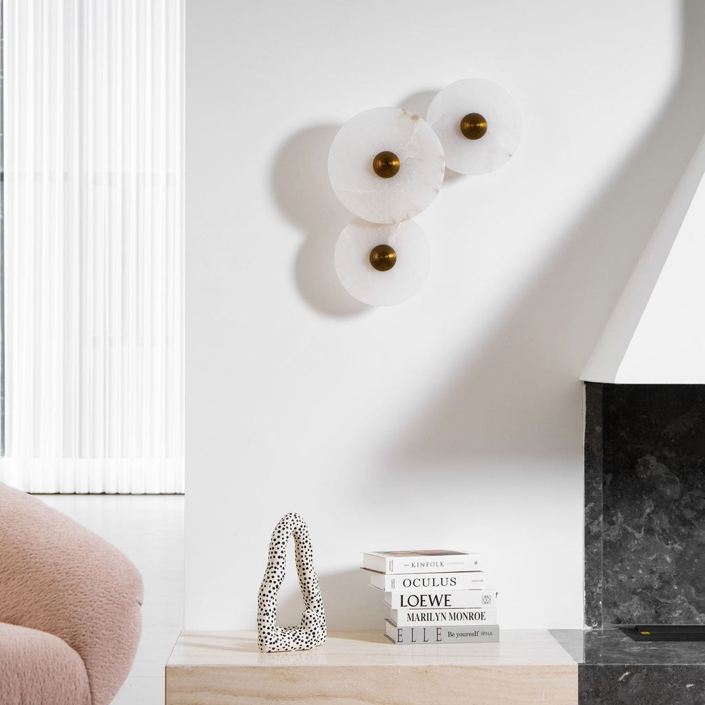 Nayra Alabaster Wall Light, Hardwired Wall Sconce, detail 63