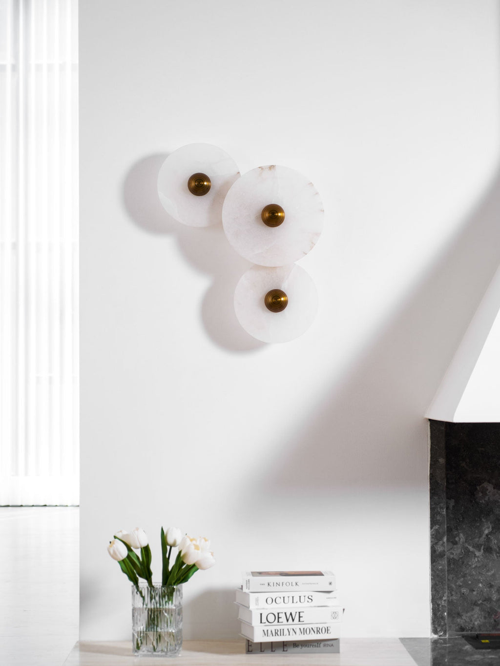 Nayra Alabaster Wall Light, Hardwired Wall Sconce, detail 64