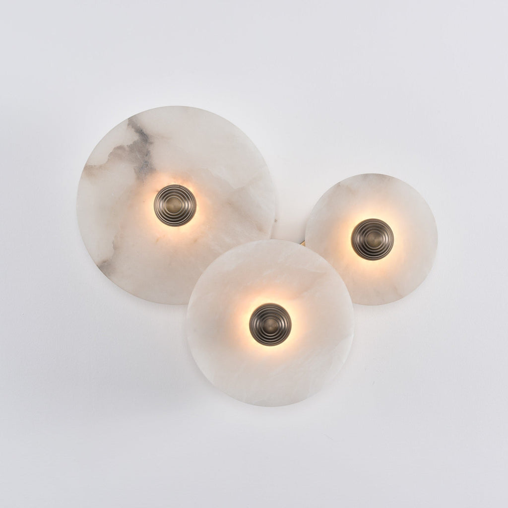 Nayra Alabaster Wall Light, Hardwired Wall Sconce, detail 5