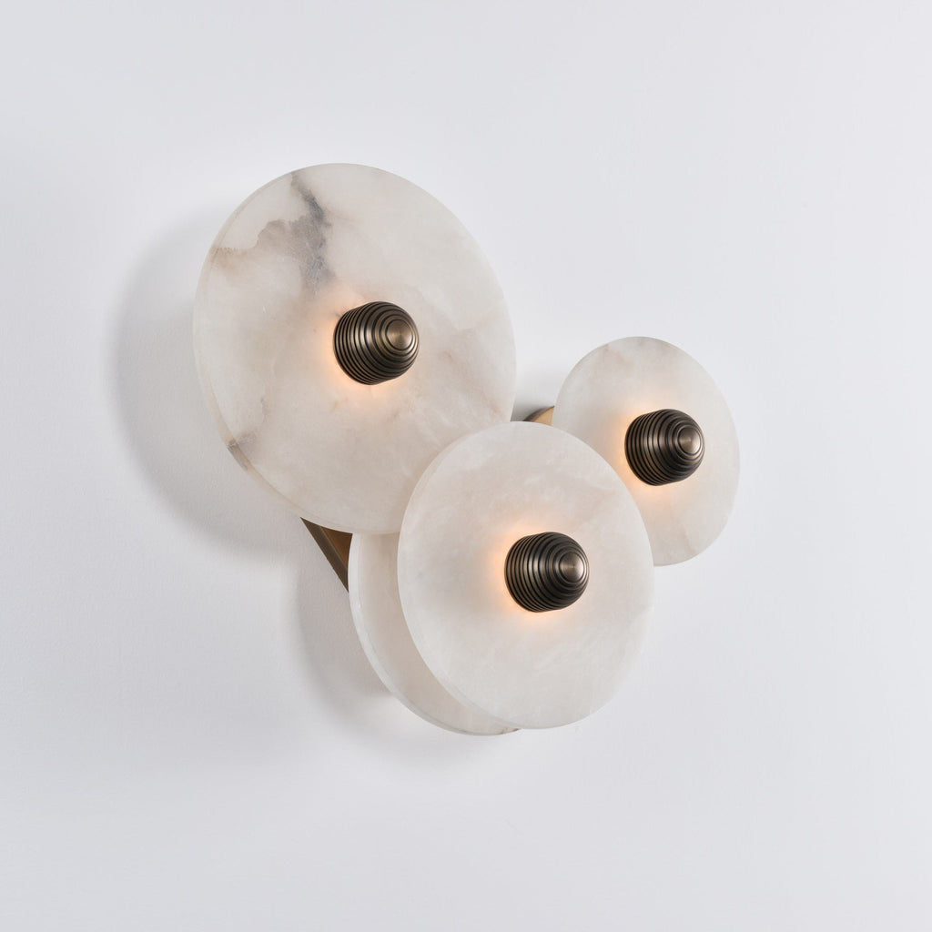 Nayra Alabaster Wall Light, Hardwired Wall Sconce, detail 11