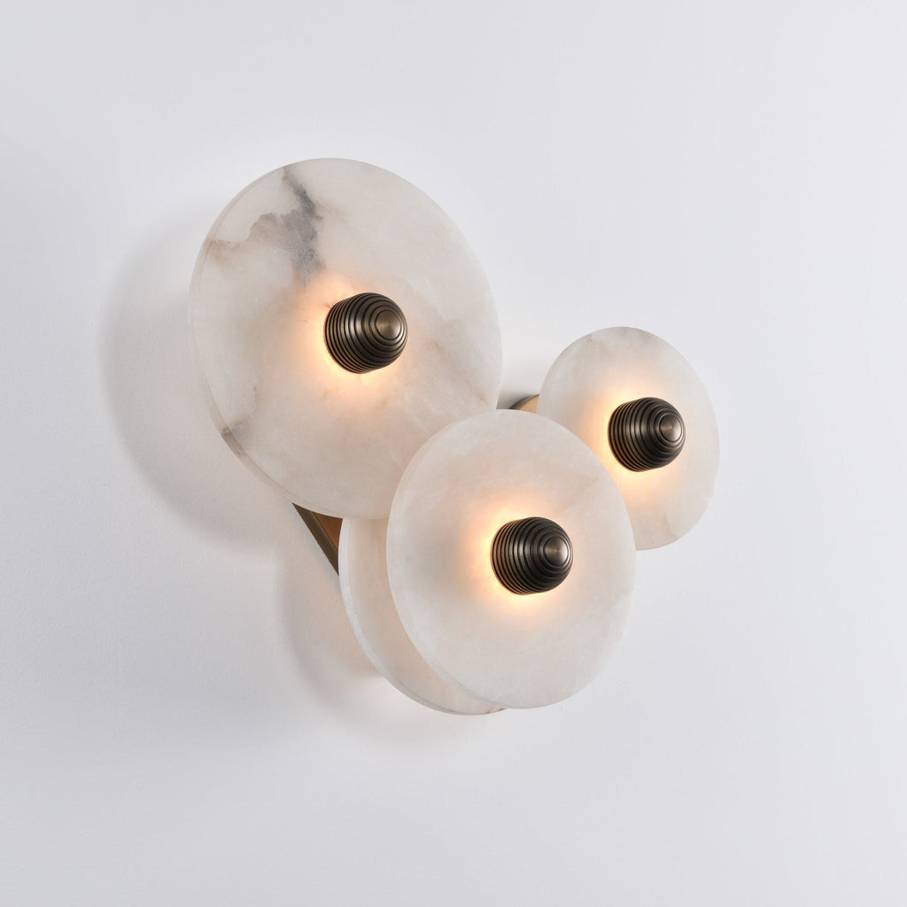 Nayra Alabaster Wall Light, Hardwired Wall Sconce, detail 13